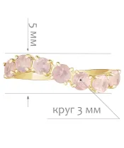 Женские Кольца_Серебро .925_КВАРЦ__2-Лазурит-Онлайн