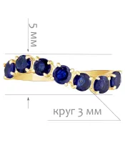 Женские Кольца_Серебро .925_САПФИР__2-Лазурит-Онлайн