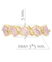 Женские Кольца_Серебро .925_КВАРЦ__2-Лазурит-Онлайн