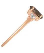 Женские Кольца_Серебро .925_РАУХТОПАЗ_Нанокристалл_5-Лазурит-Онлайн