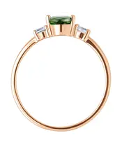 Женские Кольца_Серебро .925_ХРОМДИОПСИД_Нанокристалл_4-Лазурит-Онлайн