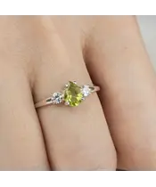 Женские Кольца_Серебро .925_ХРИЗОЛИТ_Нанокристалл_6-Лазурит-Онлайн