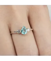 Женские Кольца_Серебро .925_АПАТИТ_Нанокристалл_6-Лазурит-Онлайн