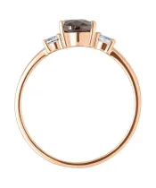 Женские Кольца_Серебро .925_РАУХТОПАЗ_Нанокристалл_4-Лазурит-Онлайн