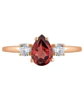 Женские Кольца_Серебро .925_ГРАНАТ_Нанокристалл_3-Лазурит-Онлайн