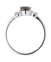 Женские Кольца_Серебро .925_РАУХТОПАЗ_Нанокристалл_4-Лазурит-Онлайн