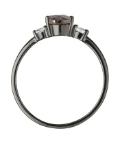 Женские Кольца_Серебро .925_РАУХТОПАЗ_Нанокристалл_4-Лазурит-Онлайн