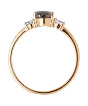 Женские Кольца_Серебро .925_РАУХТОПАЗ_Нанокристалл_4-Лазурит-Онлайн