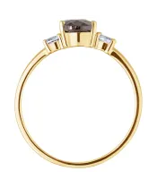 Женские Кольца_Серебро .925_РАУХТОПАЗ_Нанокристалл_4-Лазурит-Онлайн