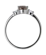 Женские Кольца_Серебро .925_РАУХТОПАЗ_Нанокристалл_4-Лазурит-Онлайн