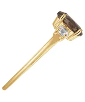 Женские Кольца_Серебро .925_РАУХТОПАЗ_Нанокристалл_5-Лазурит-Онлайн