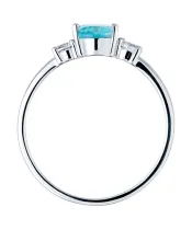 Женские Кольца_Серебро .925_АПАТИТ_Нанокристалл_4-Лазурит-Онлайн