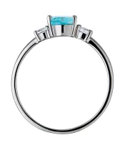 Женские Кольца_Серебро .925_АПАТИТ_Нанокристалл_4-Лазурит-Онлайн