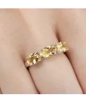 Женские Кольца_Серебро .925_ЦИТРИН__6-Лазурит-Онлайн