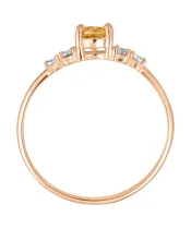 Женские Кольца_Серебро .925_ЦИТРИН_Нанокристалл_4-Лазурит-Онлайн