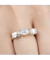 Женские Кольца_Серебро .925_ЛУННЫЙ КАМЕНЬ__6-Лазурит-Онлайн