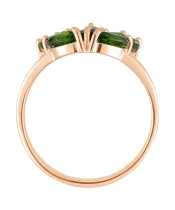 Женские Кольца_Серебро .925_ХРОМДИОПСИД__4-Лазурит-Онлайн