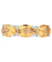 Женские Кольца_Серебро .925_ЦИТРИН__3-Лазурит-Онлайн