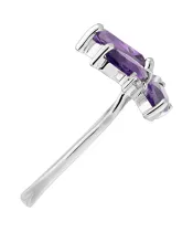 Женские Кольца_Серебро .925_АМЕТИСТ_Нанокристалл_5-Лазурит-Онлайн