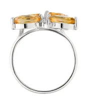 Женские Кольца_Серебро .925_ЦИТРИН_Нанокристалл_4-Лазурит-Онлайн