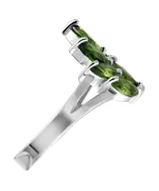 Женские Кольца_Серебро .925_ХРОМДИОПСИД__5-Лазурит-Онлайн