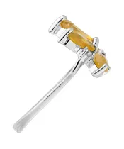 Женские Кольца_Серебро .925_ЦИТРИН_Нанокристалл_5-Лазурит-Онлайн