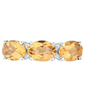 Женские Кольца_Серебро .925_ЦИТРИН__3-Лазурит-Онлайн