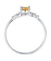 Женские Кольца_Серебро .925_ЦИТРИН_Нанокристалл_4-Лазурит-Онлайн