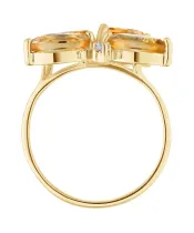 Женские Кольца_Серебро .925_ЦИТРИН_Нанокристалл_4-Лазурит-Онлайн