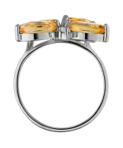 Женские Кольца_Серебро .925_ЦИТРИН_Нанокристалл_4-Лазурит-Онлайн