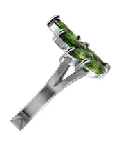 Женские Кольца_Серебро .925_ХРОМДИОПСИД__5-Лазурит-Онлайн