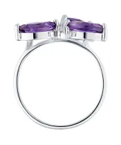 Женские Кольца_Серебро .925_АМЕТИСТ_Нанокристалл_4-Лазурит-Онлайн