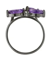 Женские Кольца_Серебро .925_АМЕТИСТ_Нанокристалл_4-Лазурит-Онлайн