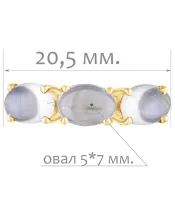 Женские Кольца_Серебро .925_ЛУННЫЙ КАМЕНЬ__2-Лазурит-Онлайн