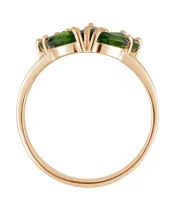 Женские Кольца_Серебро .925_ХРОМДИОПСИД__4-Лазурит-Онлайн