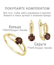 Женские Серьги_Серебро .925_ГРАНАТ__2-Лазурит-Онлайн