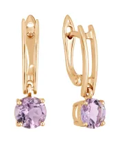 Женские Серьги_Серебро .925_АМЕТИСТ__2-Лазурит-Онлайн