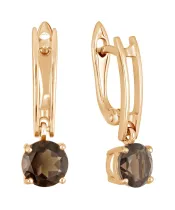 Женские Серьги_Серебро .925_РАУХТОПАЗ__2-Лазурит-Онлайн