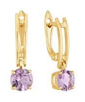 Женские Серьги_Серебро .925_АМЕТИСТ__2-Лазурит-Онлайн