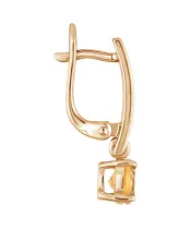 Женские Серьги_Серебро .925_ЦИТРИН__3-Лазурит-Онлайн