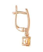 Женские Серьги_Серебро .925_ЦИТРИН__3-Лазурит-Онлайн