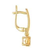 Женские Серьги_Серебро .925_ЦИТРИН__3-Лазурит-Онлайн