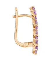 Женские Серьги_Серебро .925_АМЕТИСТ__3-Лазурит-Онлайн