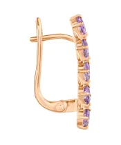 Женские Серьги_Серебро .925_АМЕТИСТ__3-Лазурит-Онлайн