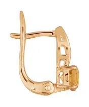 Женские Серьги_Серебро .925_ЦИТРИН__3-Лазурит-Онлайн