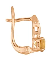 Женские Серьги_Серебро .925_ЦИТРИН__3-Лазурит-Онлайн