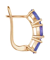 Женские Серьги_Серебро .925_ТАНЗАНИТ__3-Лазурит-Онлайн