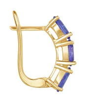 Женские Серьги_Серебро .925_ТАНЗАНИТ__3-Лазурит-Онлайн