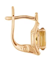 Женские Серьги_Серебро .925_ЦИТРИН__3-Лазурит-Онлайн