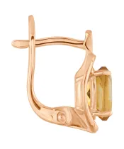 Женские Серьги_Серебро .925_ЦИТРИН__3-Лазурит-Онлайн